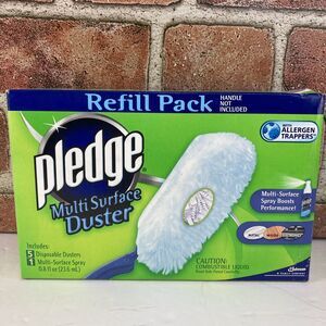 Pledge Multi Surface Dust Refills 5 Dusters & 1 Multi-Surface Spray New Open Box